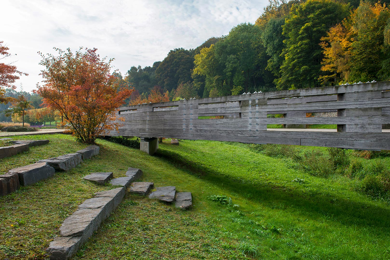 Holzstapelbrücke, Reichenbach | Sauerzapfe Architekten