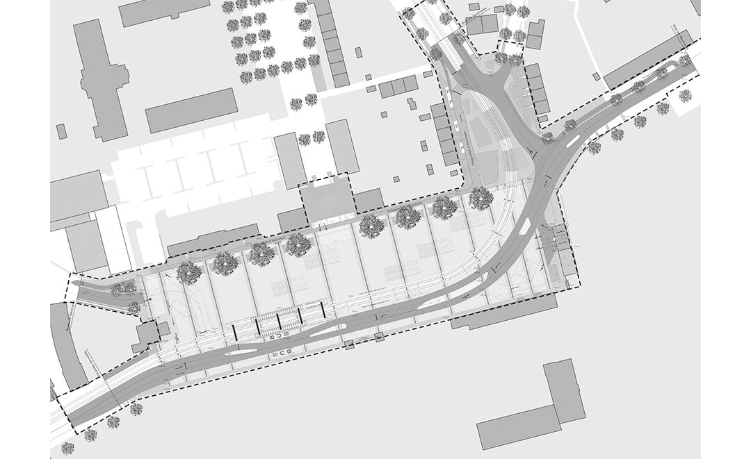 Stadtpergola Haupttorplatz, Leuna | Sauerzapfe Architekten
